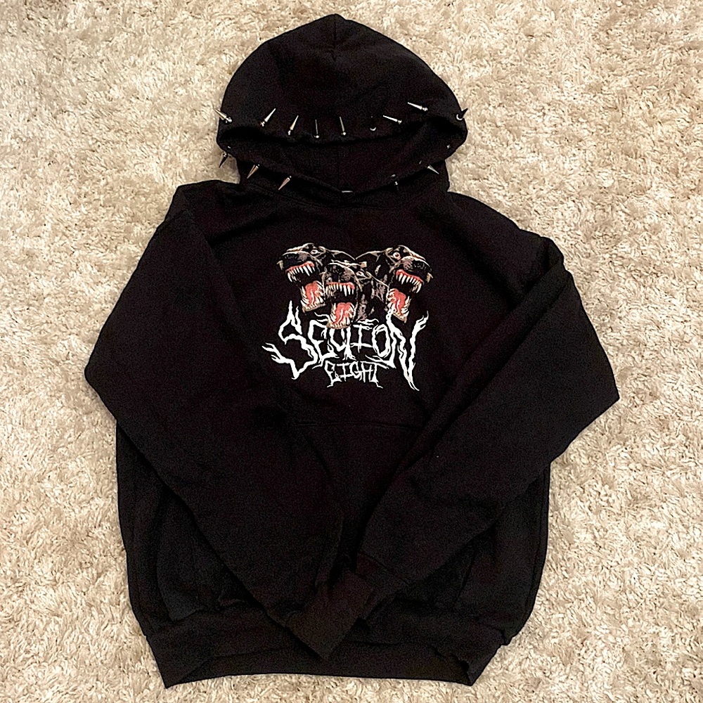 Section 8 Hoodie with spikes on hood